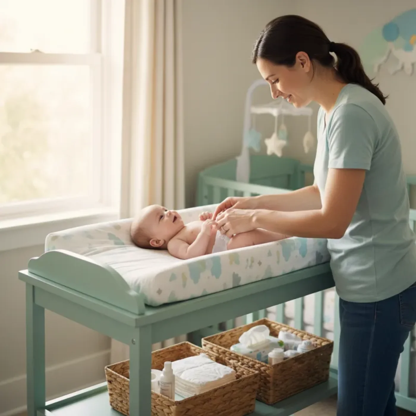 Таблица с цветове на бебешкото изпражнение: Кое е нормално и кое не